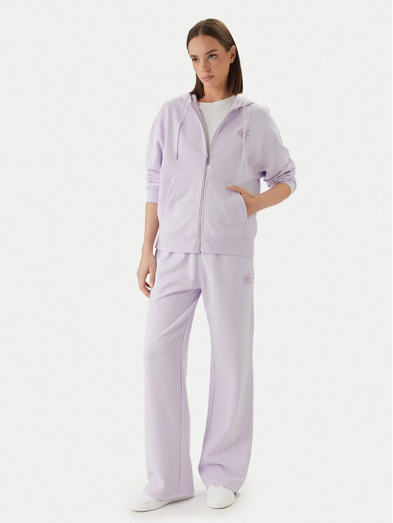 Calvin Klein Jeans Calvin Klein Jeans Spodnie dresowe Embossed Monologo LV047F206G Różowy Regular Fit