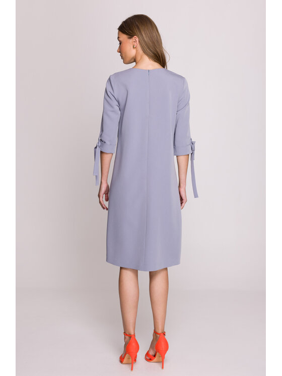 Stylove Stylove Večerné šaty S393 Sivá Premium Fit