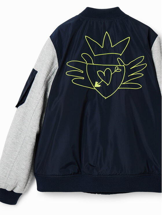 Desigual Desigual Bomber dzseki 23SBEW01 Sötétkék Oversize