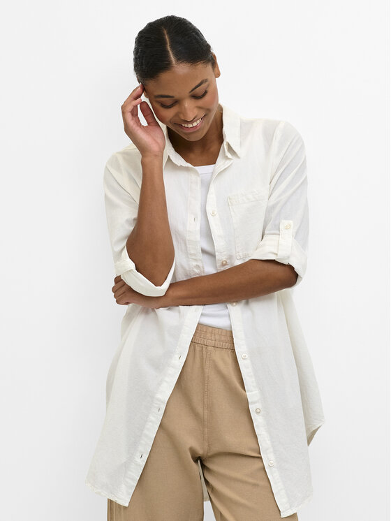 Kaffe Kaffe Camicia Naya 10506337 Écru Relaxed Fit