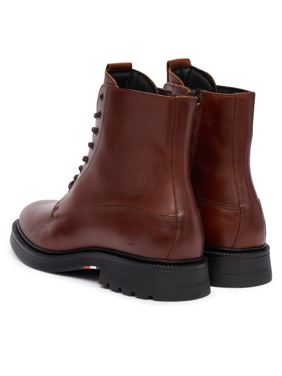 Tommy Hilfiger Tommy Hilfiger Kozačky Comfort Lwt FM0FM05593 Hnědá