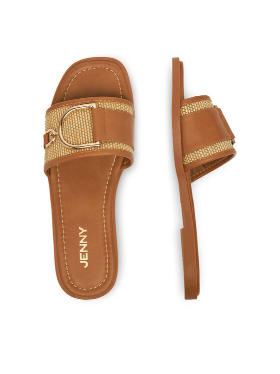 JENNY JENNY Klapki WS5727-01 Brązowy