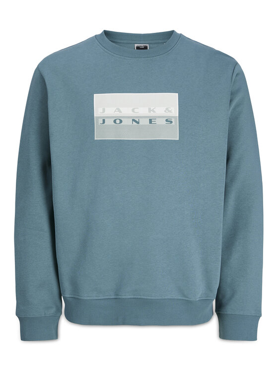 Jack & Jones Jack & Jones Džemperis ar kapuci Fusion 12289807 Zils Relaxed Fit