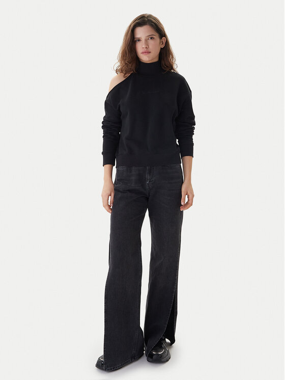Karl Lagerfeld Jeans Karl Lagerfeld Jeans Mikina B1W20043 Čierna Relaxed Fit