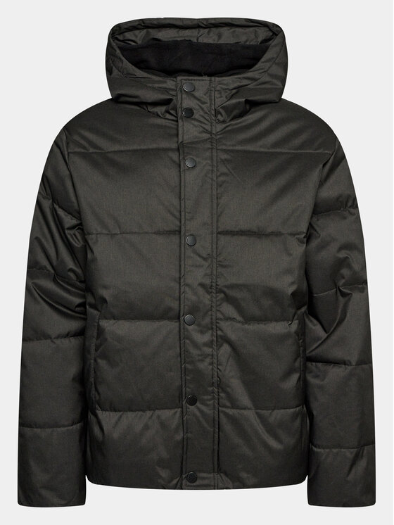 Solid Geacă din puf 21107078 Negru Regular Fit
