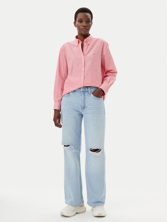 Tommy Jeans Tommy Jeans Košeľa DW0DW20290 Ružová Regular Fit