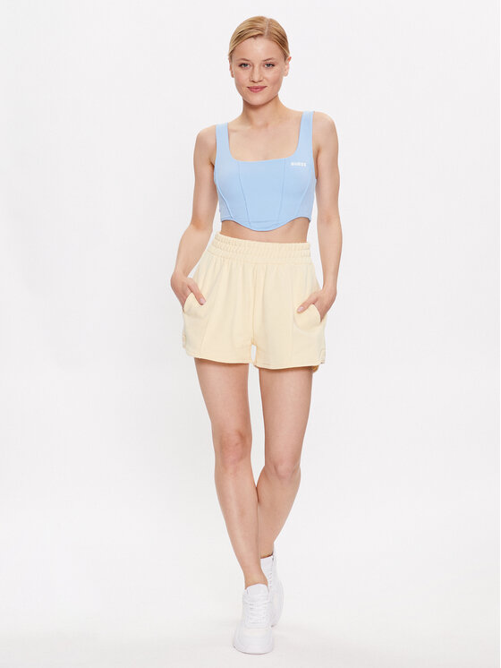 Guess Guess Top Brigit V3GP02 MC04Z Svetlo modra Slim Fit