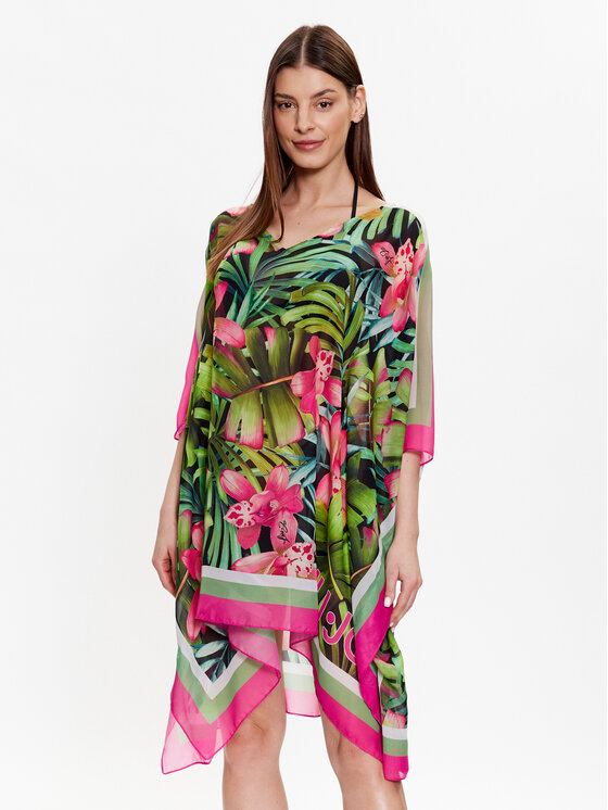 Poncho VA3001 T4902 Multicolore Relaxed Fit