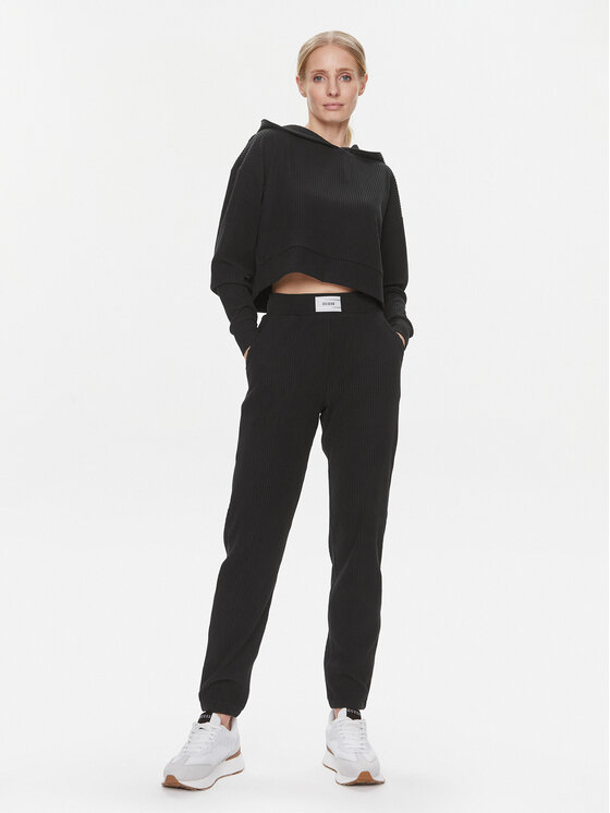 Guess Guess Μπλούζα Aislin V4RQ00 KC2T0 Μαύρο Regular Fit
