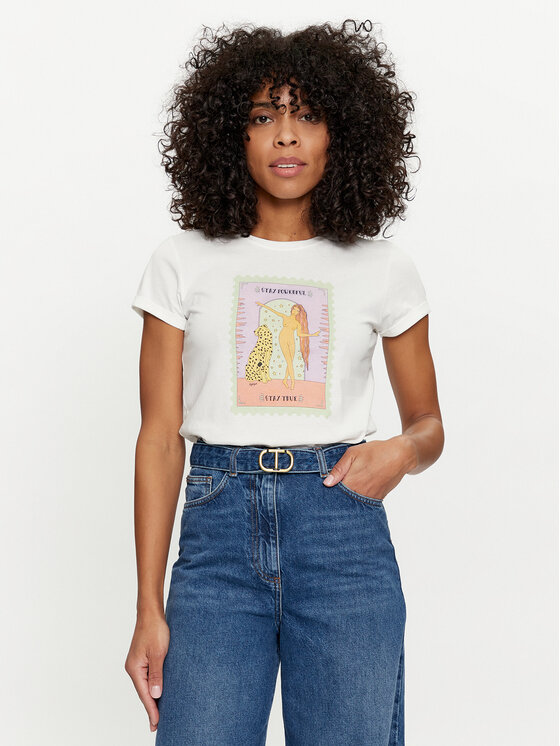 TWINSET T-Shirt 241TT2411 Λευκό Regular Fit