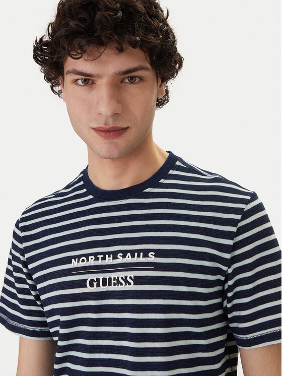 Guess Jeans Guess Jeans T-Shirt M6GI47 K3499 Μπλε Regular Fit