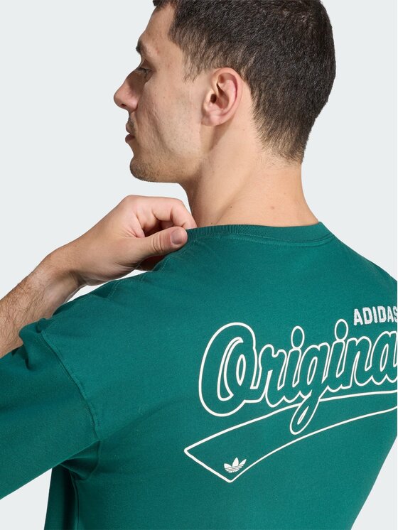 adidas adidas T-Shirt 170357 Zielony ciemny Loose Fit