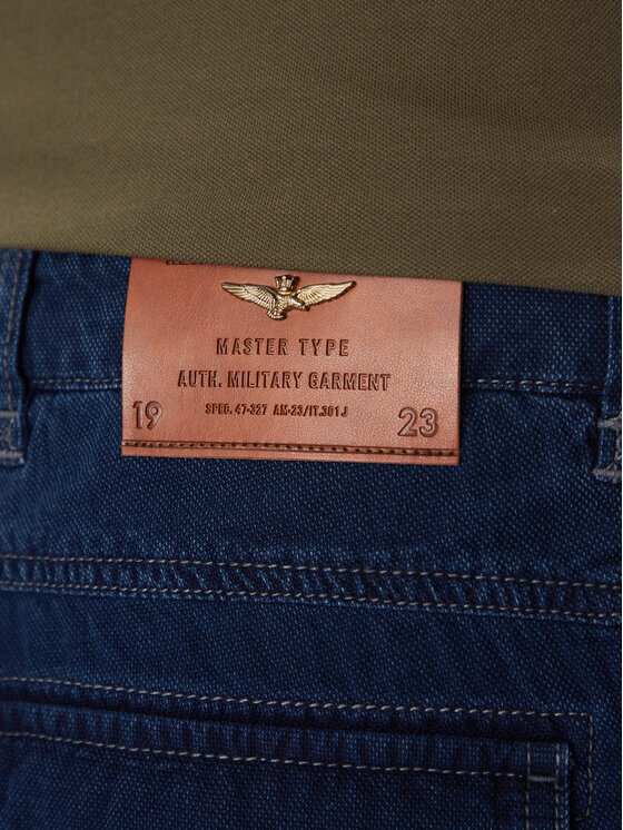 Aeronautica Militare Aeronautica Militare Džínsové šortky 251BE252CT3507 Tmavomodrá Regular Fit