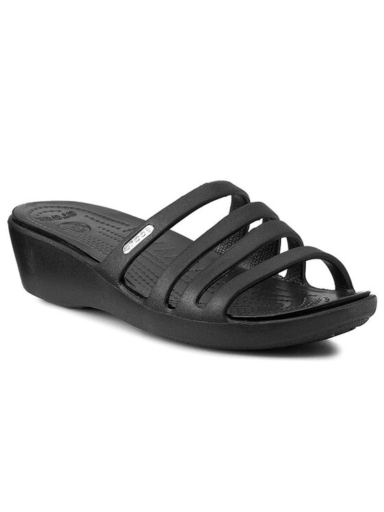 Crocs Crocs Чехли Rhonda Wedge Sandal W 14706 Черен