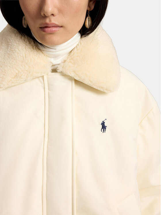 Polo Ralph Lauren Polo Ralph Lauren Пухено яке 211A97141004 Кремав Loose Fit