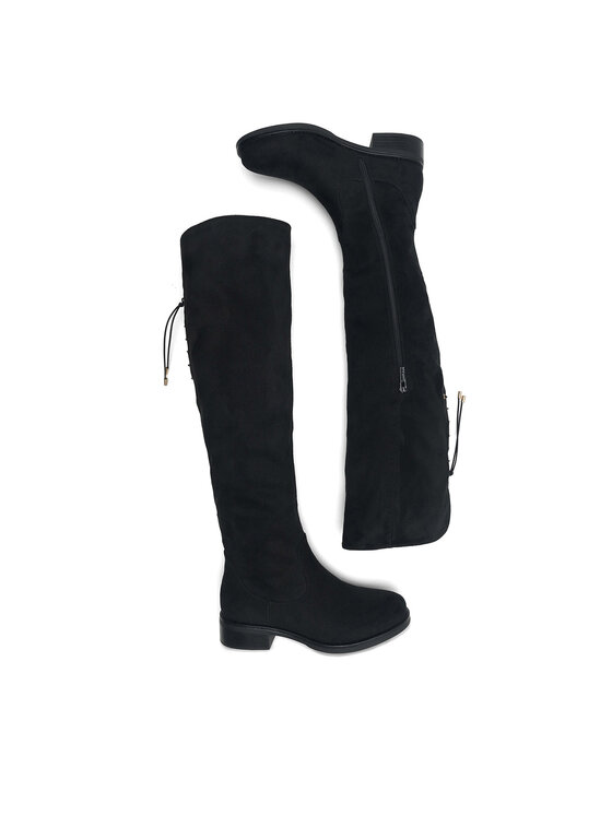 Jenny Fairy Jenny Fairy Čizme preko koljena TILLA WS2619-11 Crna