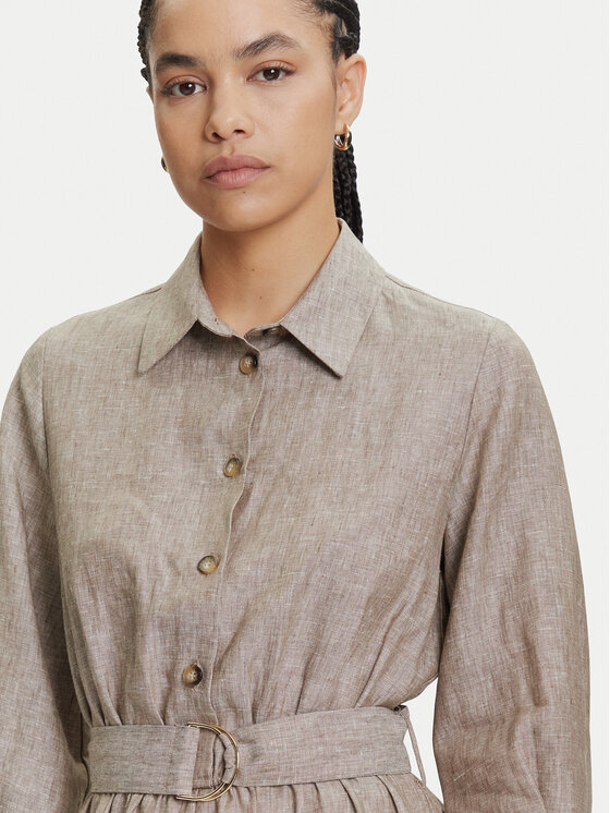 KAOS KAOS Každodenní šaty RP1MR046 Šedá Regular Fit