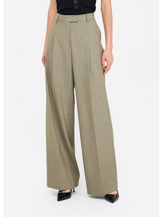 Liu Jo Liu Jo Pantalone da abito CF5257T054A02973 Verde Regular Fit