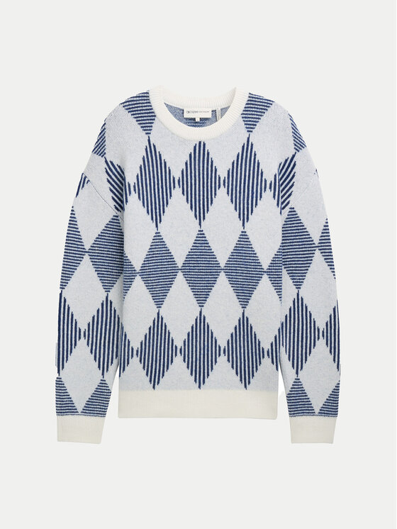 Tom Tailor Denim Tom Tailor Denim Sweater 1043026 Kék Regular Fit