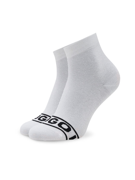 HUGO Hugo 2er-Set hohe Damensocken Logo 50469291 Weiß