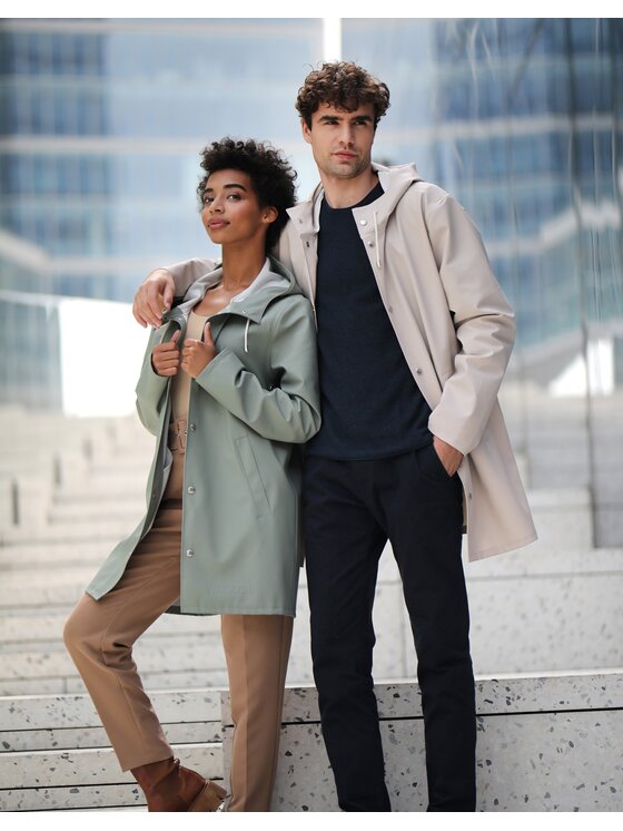 VANNSKJOLD VANNSKJOLD Kurtka przeciwdeszczowa ELEGANCE Khaki Classic Fit