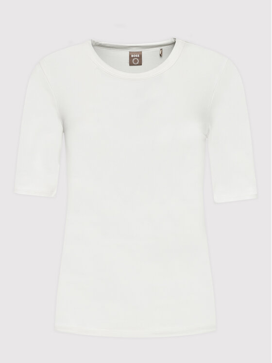 BOSS BOSS Blusa Efita 50461122 Écru Regular Fit