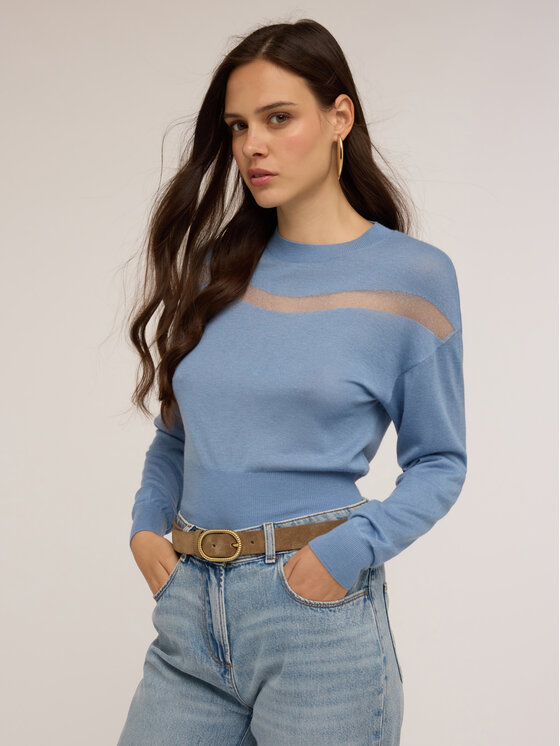 Motivi Motivi Maglione M453W003553N004 Turchese Regular Fit