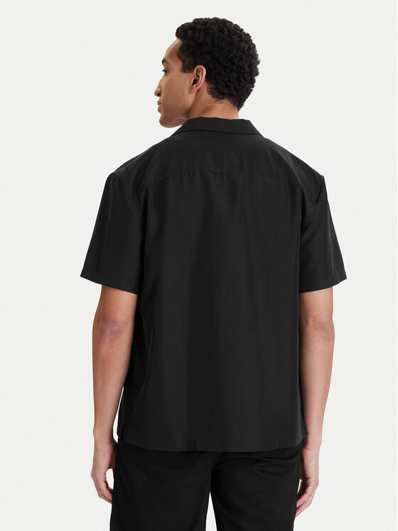 Calvin Klein Calvin Klein Srajca LV04LF114G Črna Relaxed Fit