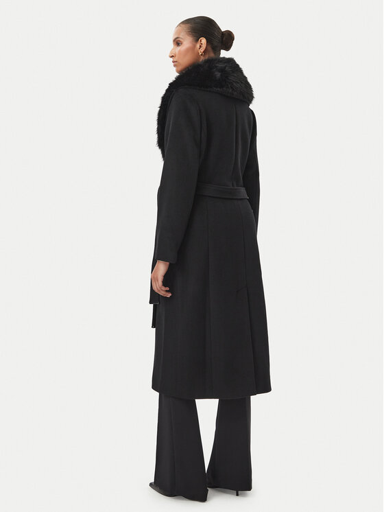 Michael Kors Michael Kors Μάλλινο παλτό 77G7569M11 Μαύρο Regular Fit