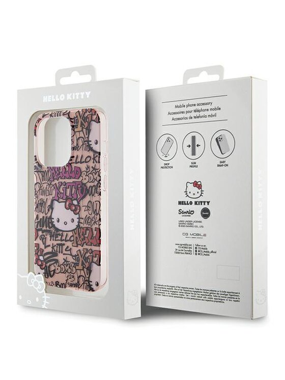 Hello Kitty Hello Kitty Etui na telefon iPhone 14 Pro Max Różowy