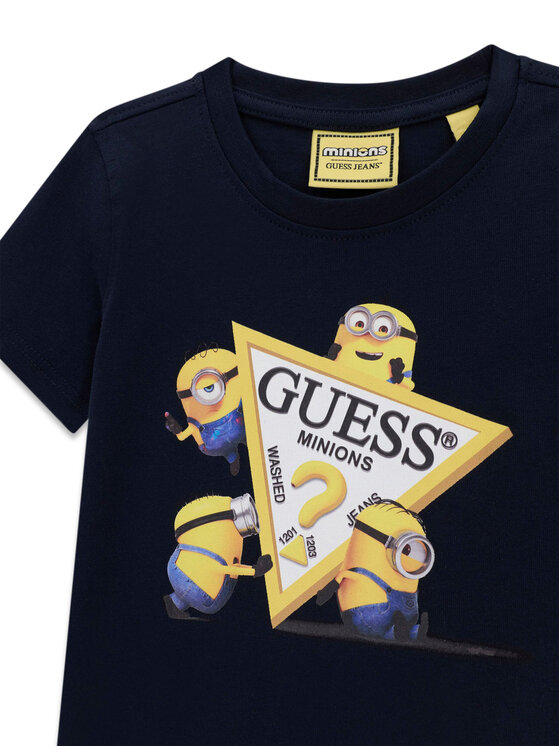 Guess Jeans Guess Jeans T-Shirt N6YI28 K6652 Granatowy Regular Fit