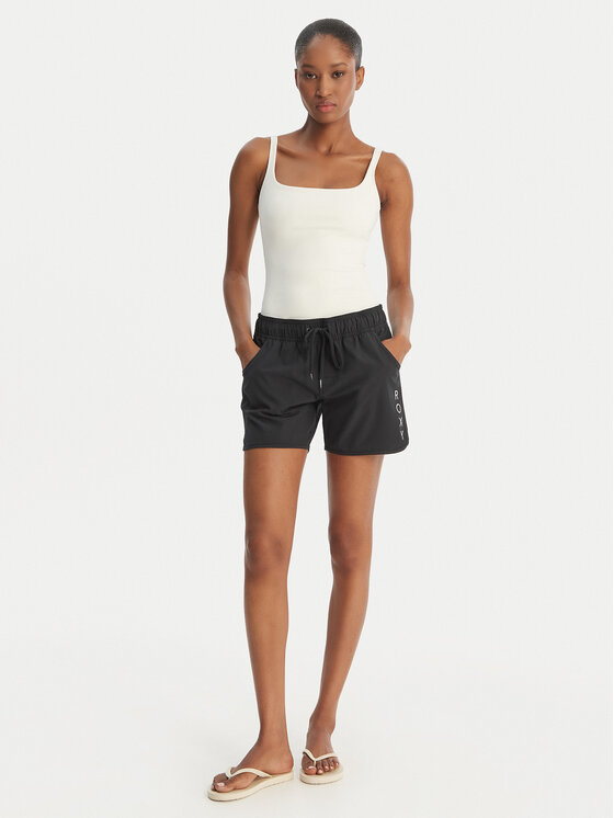 Roxy Roxy Плажни шорти Classics 5" ERJBS03139 Черен Regular Fit