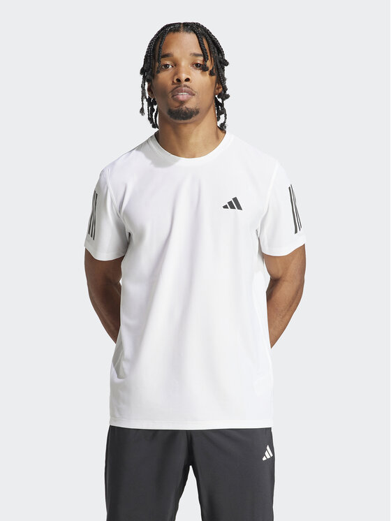 adidas Funkčné tričko Own the Run IK7436 Biela Regular Fit