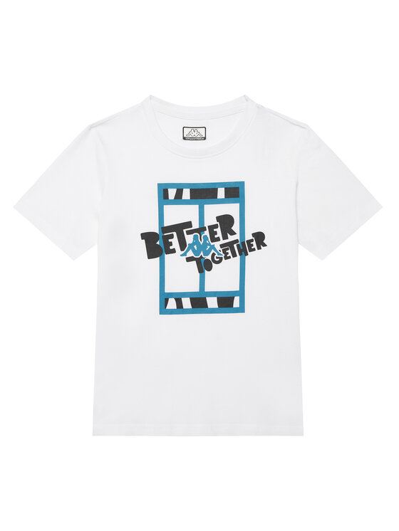 Kappa Kappa T-Shirt 351U8JW 001 Biały Regular Fit