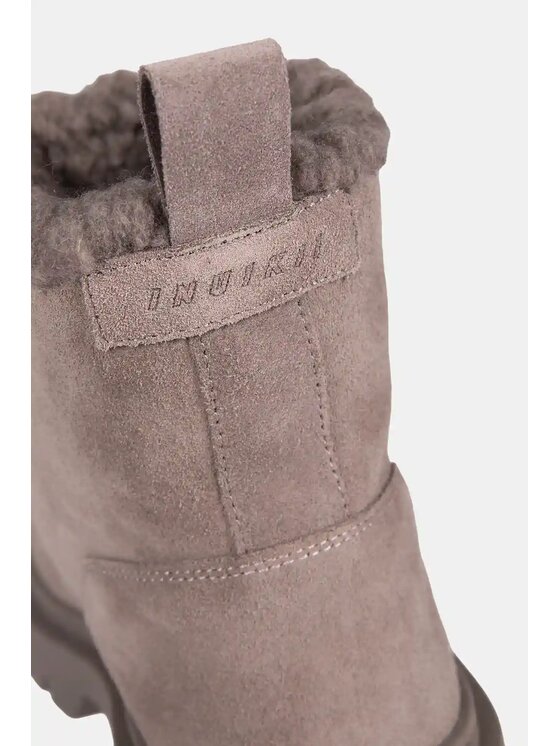 Inuikii Inuikii Botki Biker Suede Beżowy