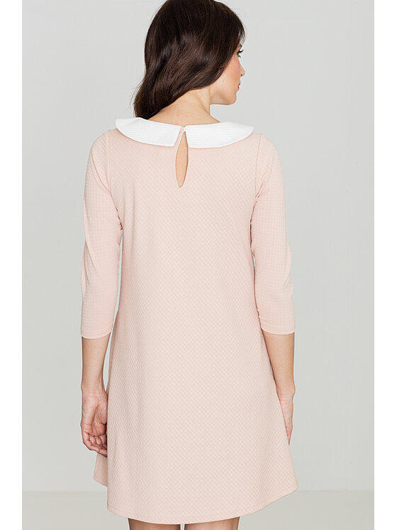 Lenitif Lenitif Šaty k218 Ružová Regular Fit