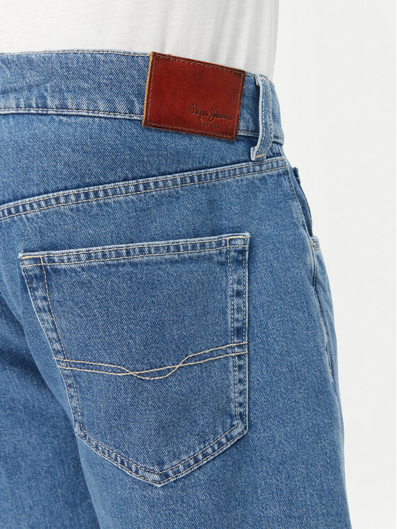 Pepe Jeans Pepe Jeans Jeans kratke hlače PM801176 Modra Loose Fit