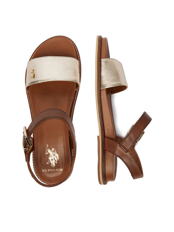 U.S. Polo Assn. U.S. Polo Assn. Sandały EO-ADELI001W/6L1 Złoty