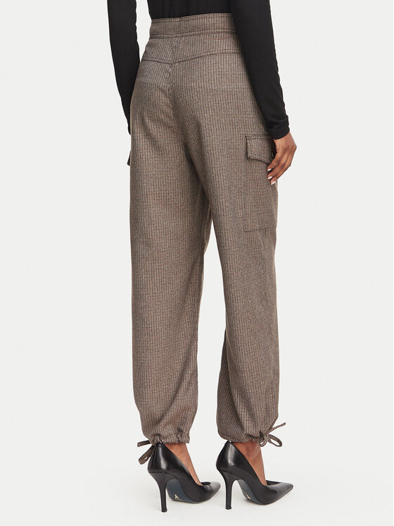 Marella Marella Riidest püksid Emme by Marella Mandare 2625136011 Beež Regular Fit