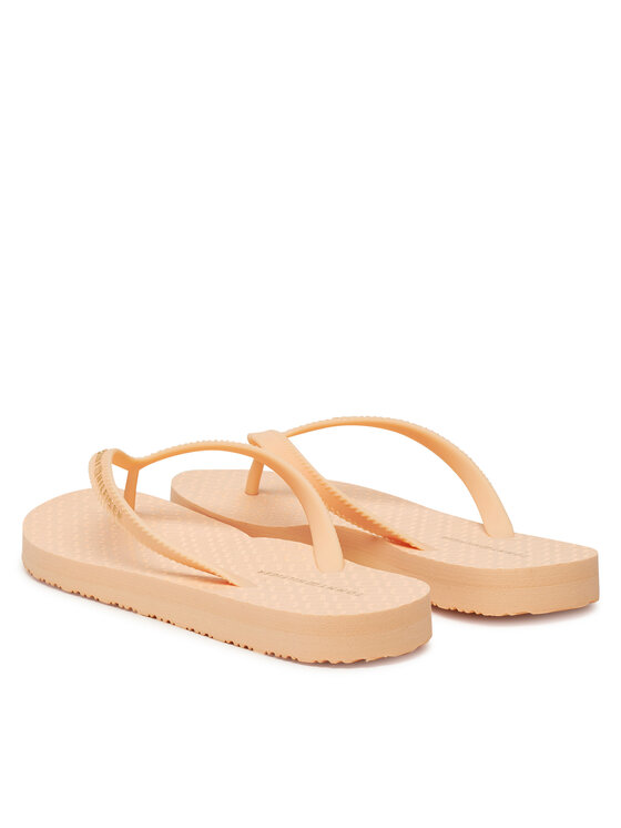 Tommy Hilfiger Tommy Hilfiger Flip flop Hilfiger Strap Beach Sandal FW0FW08736 Portocaliu