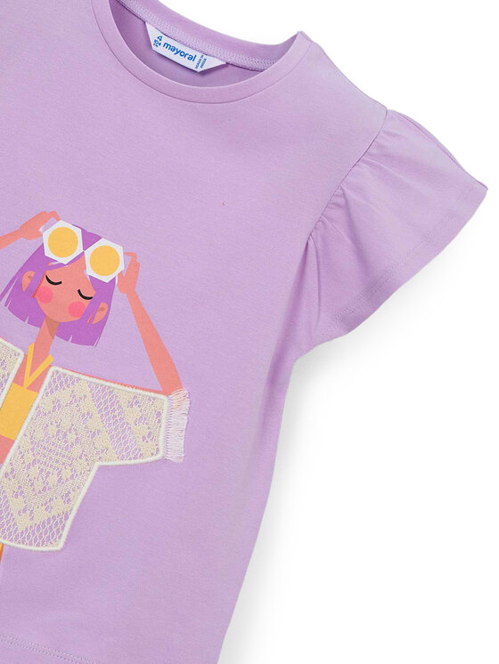 Mayoral Mayoral Top 3007 Lilla Regular Fit