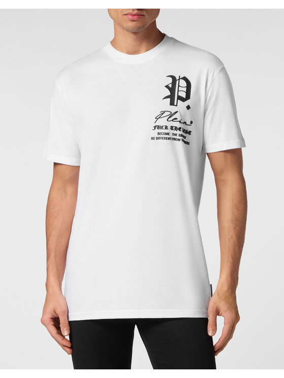 PHILIPP PLEIN PHILIPP PLEIN T-Shirt 14819 Biały Regular Fit