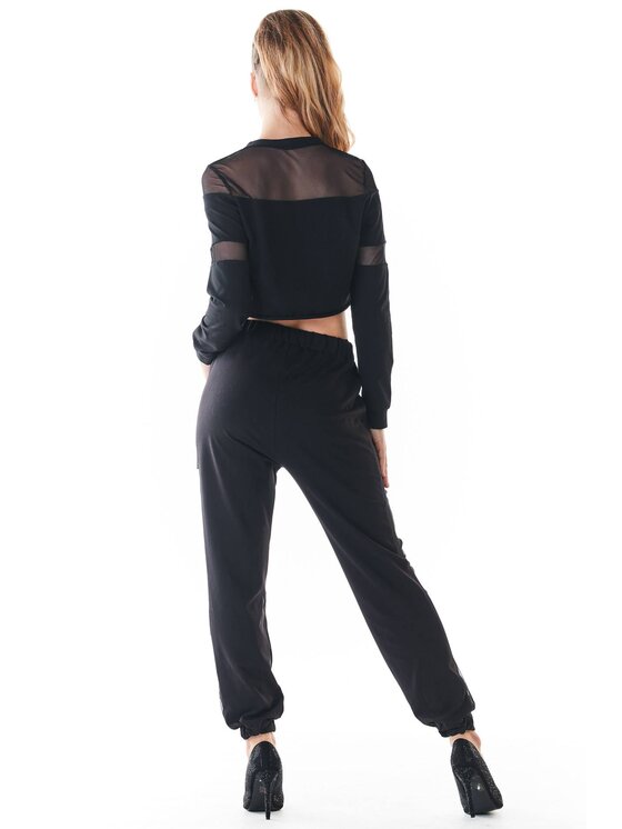 Infinite You Infinite You Spodnie damskie M238 Czarny Basic Fit