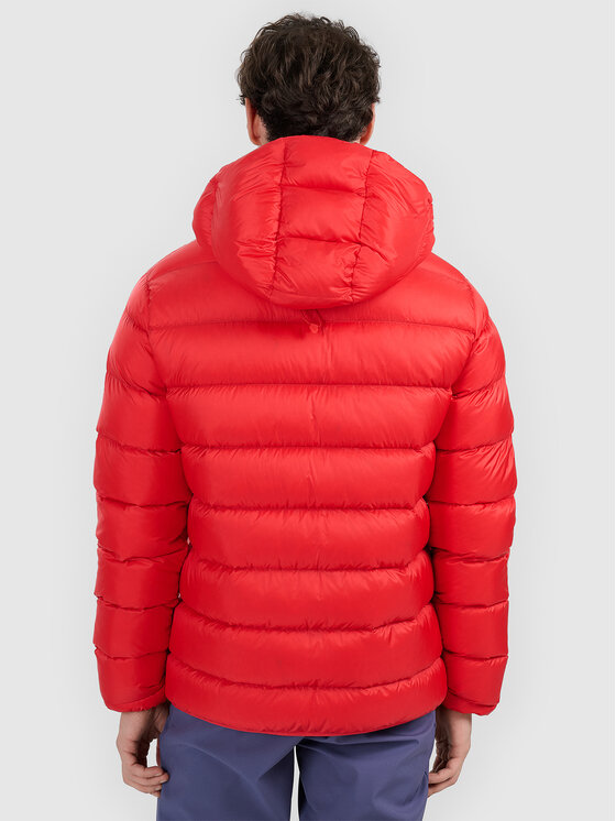 4F 4F Kurtka puchowa active Czerwony Regular Fit