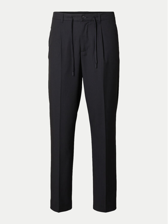 Selected Homme Selected Homme Spodnie materiałowe 16094358 Czarny Tapered Fit