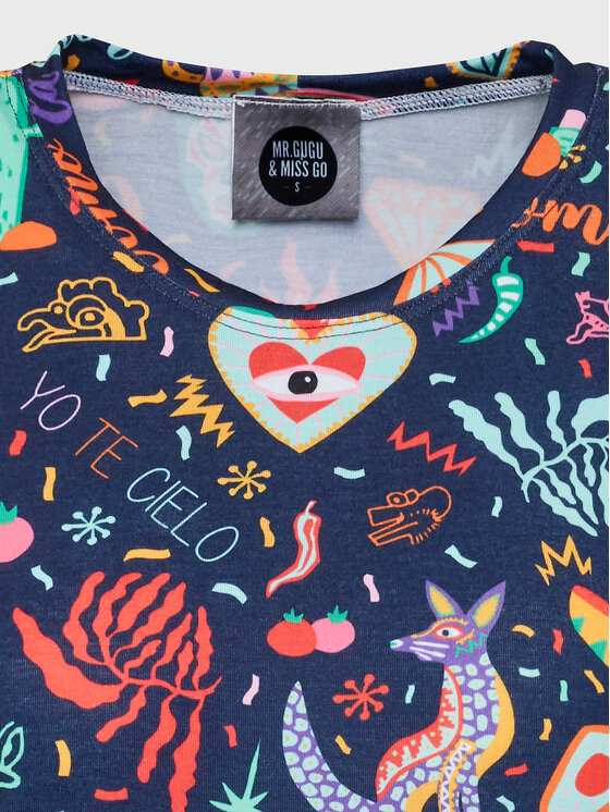 T-shirt Unisex Colorful Mexico Multicolore Regular...