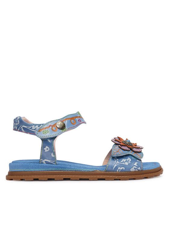 Laura Vita Sandały Brownieo 02 Niebieski