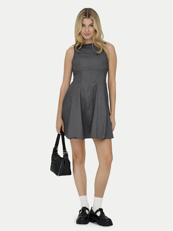 ONLY ONLY Každodenní šaty Lunita 15370914 Tmavě šedá Regular Fit