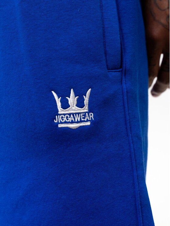 Jigga Wear Jigga Wear Spodnie dresowe Szerokie luźne dresy sznurek na gumce 129789 Niebieski Baggy Fit