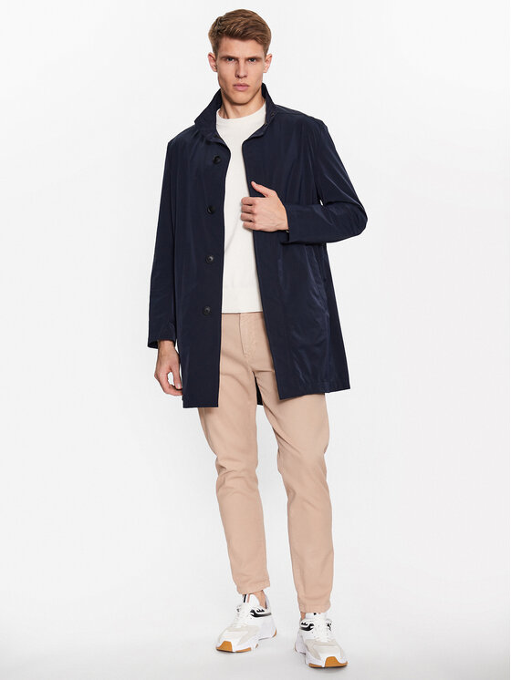 BOSS BOSS Prijelazni kaput 50488472 Tamnoplava Relaxed Fit